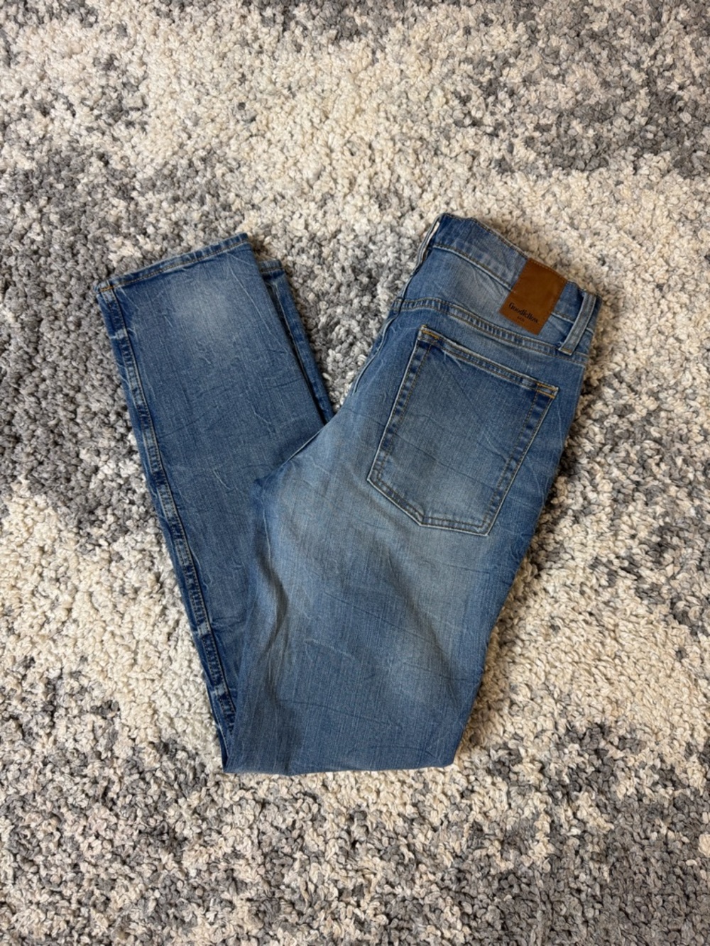 Goodfellow & Co, Men’s Total Flex 4-Way Skinny Fit Medium Wash Denim Jeans